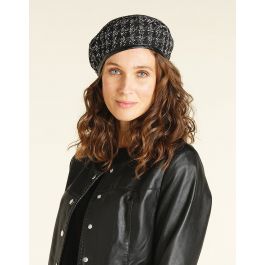 Béret Noir à Sequins Boboli - Taille 56, Doublé - Neuf Sans étiquette
