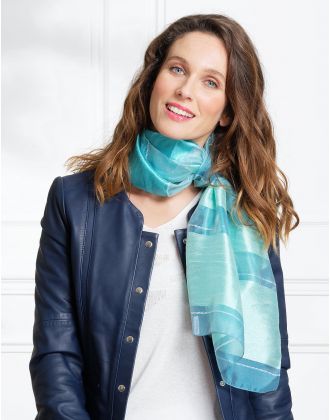 Foulard chic vert d'eau