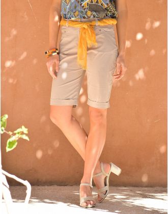 Bermuda stretch beige