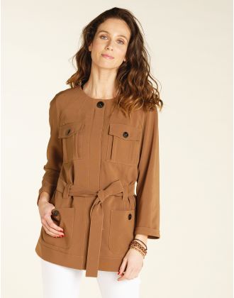 Veste saharienne camel