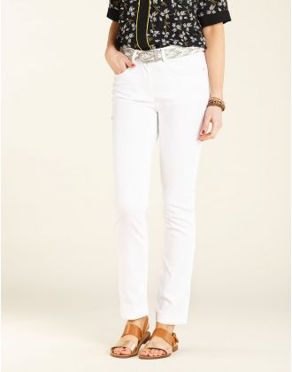 Pantalon stretch blanc