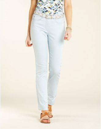 Pantalon stretch bleu