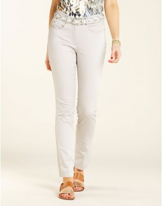 Pantalon stretch gris