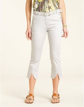 Pantacourt stretch gris