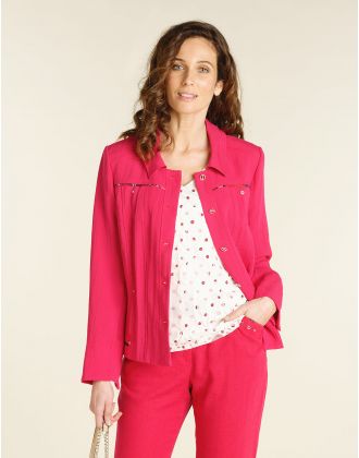 Veste chic rose fuchsia