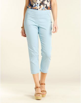 Pantalon bleu élastiqué