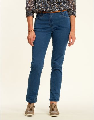 Jean 7/8e bleu moyen