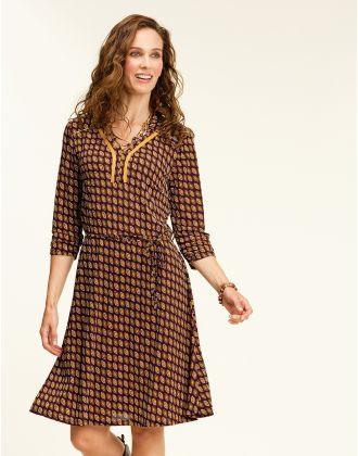 Robe bordeaux doré