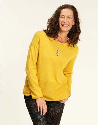 Pull tunique ocre