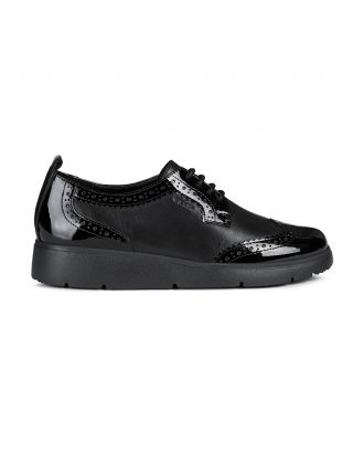 Brogues cuir noir