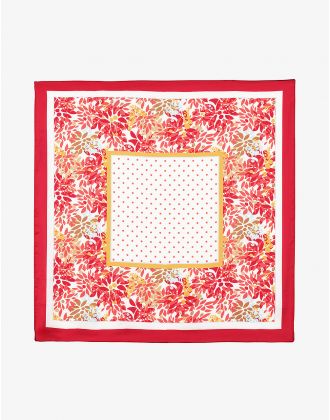 Foulard carré chic rouge