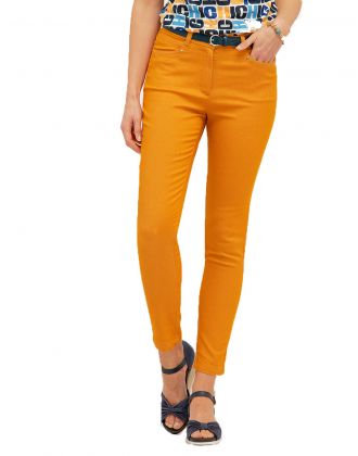 Pantalon jaune stretch