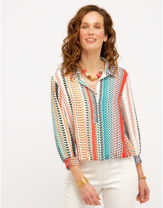 Blouse colorée fluide