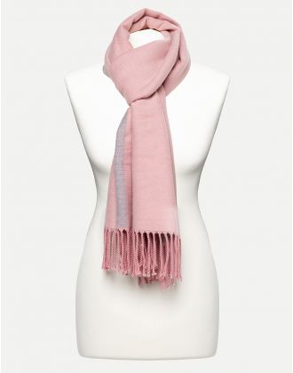 Echarpe rose et gris