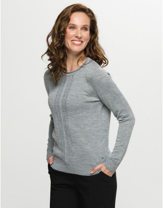 Pull gris laine
