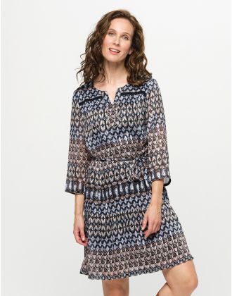 Robe droite imprimée