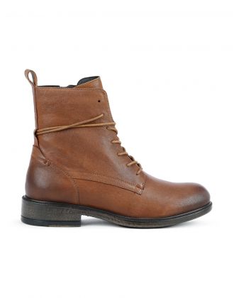 Bottines marron cuir