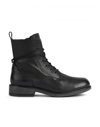 Bottines cuir noir