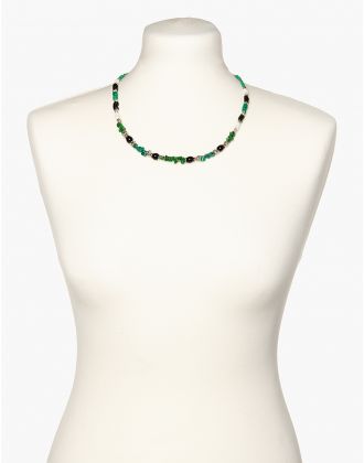 Collier vert perles