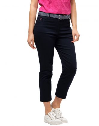 Jean 7/8 bleu foncé coton