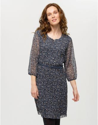 Robe plissée marine voile
