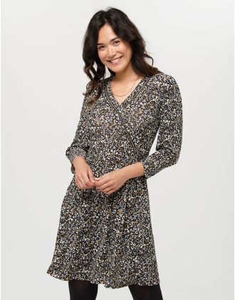 Robe cache-coeur floral