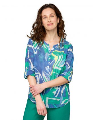 Blouse 100% coton bleu