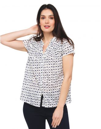 Blouse 100% coton écru