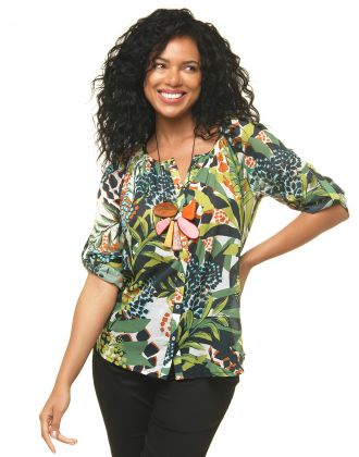 Chemisier voile de coton