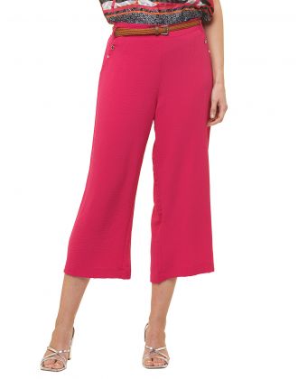 Pantacourt fluide rose