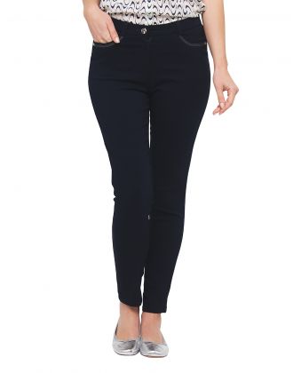 Pantalon bleu marine 7/8e