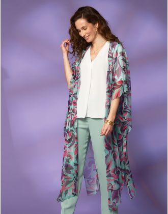 Kimono voile imprimé