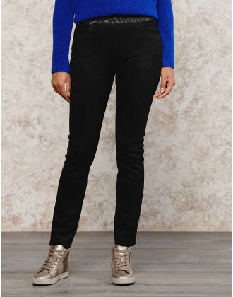 Jegging aspect daim noir