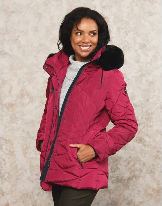 Doudoune fushia