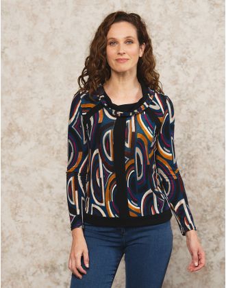 T-shirt chaud motif noir