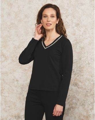 T-shirt noir coton