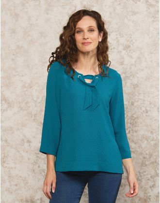 Blouse bleu chic
