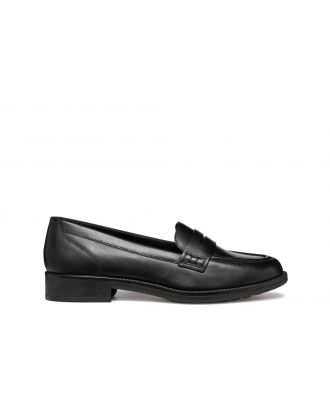 Mocassins cuir lisse noir