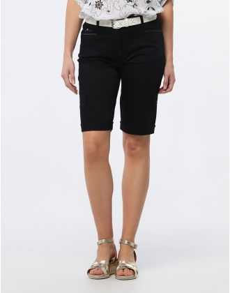 Bermuda coton noir