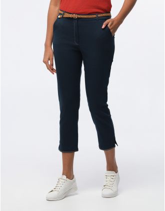 Pantacourt coton jean