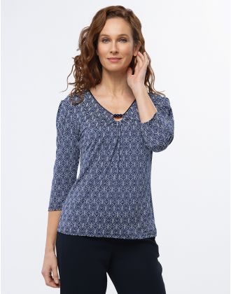 T-shirt imprimé marine