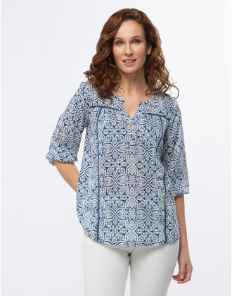 Blouse imprimé aztèque