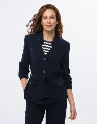 Veste saharienne marine