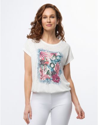 T-shirt motif tropical