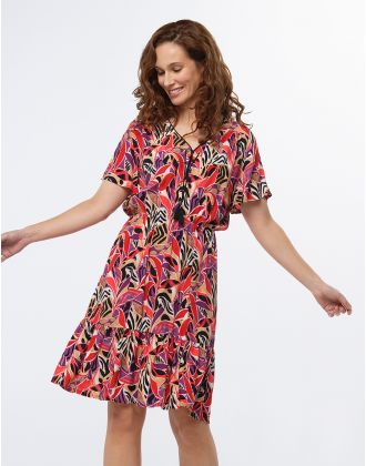 Robe motif rouge