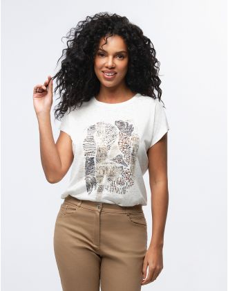 T-shirt motif ethnique