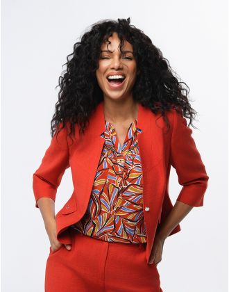 Veste chic terracotta