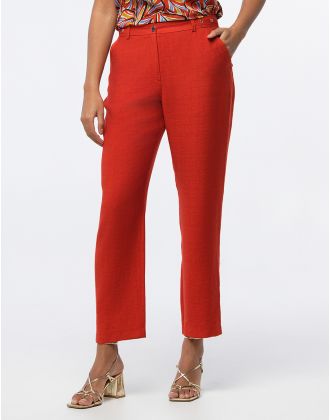 Pantalon chic terracotta