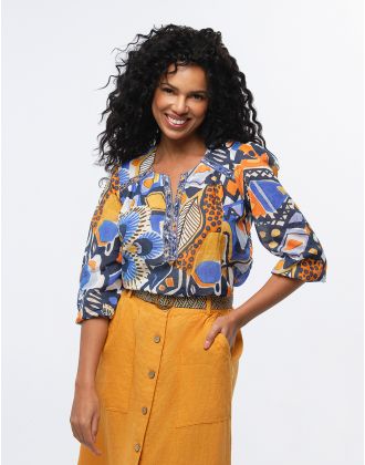 Blouse coton imprimé
