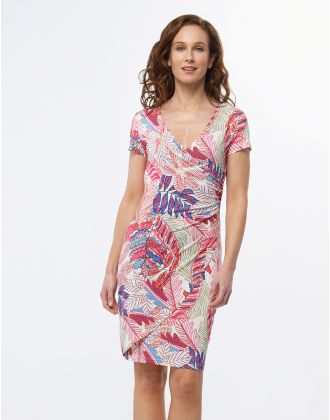 Robe cache coeur imprimé